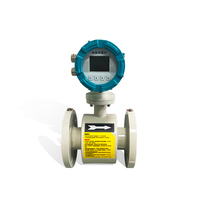 Alat Ukur Aliran Elektromagnetik Berlapis PTFE Industri 3-3000mm DN50 Baja Tahan Karat Akurasi Tinggi (+/-0.05%) Perlindungan IP65 Cairan