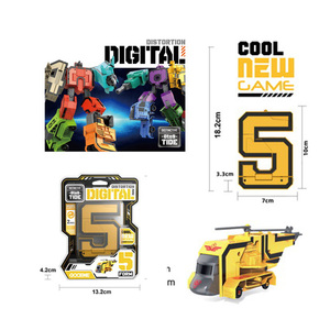 Véhicules transformables 2 en 1, figurines de camion de déformation créative à collectionner, jouets éducatifs en plastique DIY, robots STEM - Product Image 4