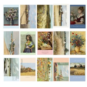 Cartes postales esthétiques imprimées sur papier cartonné, motifs Tournesols et Nuit étoilée de Vincent Van Gogh, style bohème tendance, pour filles - Product Image 4