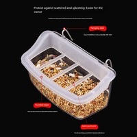 Mangeoire à oiseaux KWS durable et résistante aux éclaboussures, en plastique, pour cage, distributeur de nourriture pour pigeons, oiseaux et poulets