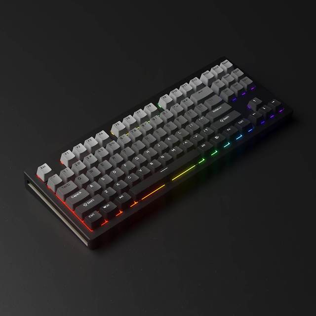 Monsgeek M3W Metal Mechanical Keyboard 87-Key Layout Aluminum Keyboard Gradient PBT Keycaps RGB Gasket Hot Swap Keyboard