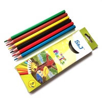 Crayons de couleur en plastique OEM en gros, 12/18/24/48 couleurs, personnalisation de la marque pour l'école, le dessin artistique, les fournitures de papeterie pour enfants