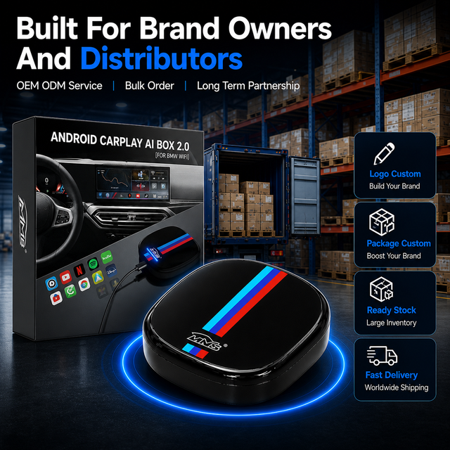 8GB 128GB BMW Wireless Carplay Adapter OEM Ai Box Android Auto Long Term Car Electronics Accessories Factory Partner Supplier