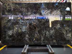 Losas <span class=keywords><strong>de</strong></span> Granito Azul Labradorita, Granito Brasileño Translúcido <span class=keywords><strong>de</strong></span> Fantasía, Mármol Lemuriano - Product Image 2