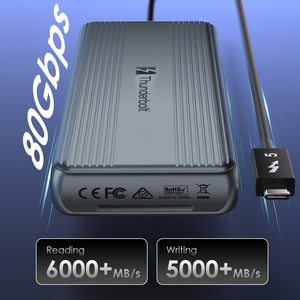 SSD Esterno Thunderbolt 5 80Gbps 1/<span class=keywords><strong>2</strong></span>/4/8 TB <span class=keywords><strong>M</strong></span>.<span class=keywords><strong>2</strong></span> NVMe, Unità SSD Esterna Ultra Veloce con Ventola di Raffreddamento e Custodia in Alluminio - Product Image 4