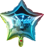 Ballons en aluminium en forme d'étoile à cinq branches de 18 pouces pour la décoration de fêtes d'anniversaire et de mariages, vente en gros pour l'aménagement d'événements