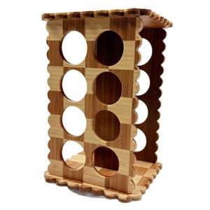 Bamboo Vertical <b>Spice</b> <b>Rack</b> Multi Layer <b>Rotating</b> Kitchen Seasoning Display Stand - Product Image 2