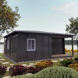 Роскошный 20 футов 40 футов расширяемый сборный стальной контейнерный дом сборный Офис школа квартира отель Вилла 3 спальни больницы - Product Image 2