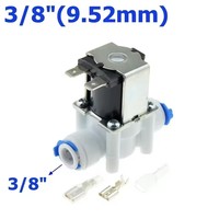 Vanne solénoïde d'eau à accès rapide 1/4'' normalement fermée DC12/24V pour machine à eau pure par osmose inverse, interrupteur électrique d'entrée d'eau
