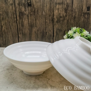 Juego de Tazones de Ramen de <span class=keywords><strong>Melamina</strong></span> Grandes, <span class=keywords><strong>Vajilla</strong></span> de Plástico Moderna y Sostenible <span class=keywords><strong>para</strong></span> Restaurante, Fiesta, Camping y Cocina - Product Image 4