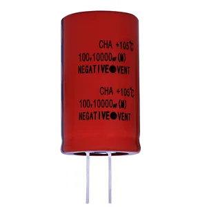ต่ำราคาชุดกล่องด้านบนคอมเพรสเซอร์เริ่มต้น Switching Supply 8200UF 22000UF 10000UF 80V อลูมิเนียม Electrolytic capacitor