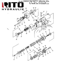 Pompe haute pression RITO 706-66-12202, ensemble HPV140, pièces de rechange hydrauliques pour excavatrice PC300-1, 7066612202, pompe principale