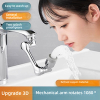 Wayon 1080 ° Robinet Pivotant Bubbler Extender Robinet De Cuisine Classique Moderne Rotatif Réglable pour Enfants