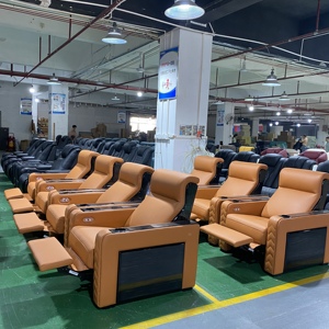 โซฟาหนังไฟฟ้าร่วมสมัยปรับเอนได้, เก้าอี้ในโรงภาพยนตร์โซฟาในบ้านเฟอร์นิเจอร์ภายในโรงภาพยนตร์ - Product Image 6