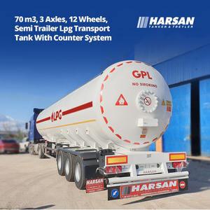 Semi-remorque de transport de GPL modèle 2026, capacité 70m³, 33 tonnes, certifiée ASME AD2000, camion-citerne de livraison de gaz de pétrole liquéfié - Product Image 5