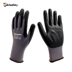 Yokiisafety Wholesale Foam Nitrile Coated Rubber Nitrile Palm Construction Durable Industrial Nylon Safety Nitrile Work <strong>Gloves</strong> - Product Image 1