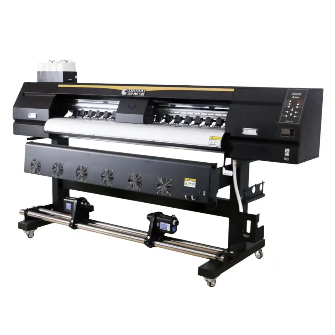Impressora OSNUO de grande escala, ecologicamente correta, solvente, máquina de vinil 1.6m, impressora i3200 para publicidade, banner