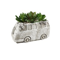 Hot Amazing Car Shape Designs Artificielle Balcon Ciment Fleur avec Pot pour Jardin ou Hôtels