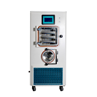 Équipement de lyophilisation sous vide compact en acier inoxydable pour la recherche scientifique à bas prix, capacité de traitement de 2 kg/lot, 10 Pa