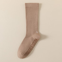Longues chaussettes en tricot de travail en coton bambou pour femmes avec poignée pour propre logo pour la salle de sport