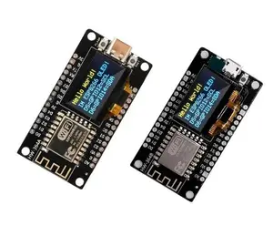 NodeMCU ESP8266 papan pengembangan dengan Display OLED 0.96 inci CH340G ESP-12F modul WiFi TYPE-C USB UNTUK for Arduino Micropy