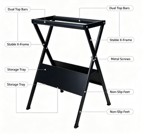 Support de présentation pour raquettes de sport en métal amovible, support de sol pour raquettes de <span class=keywords><strong>badminton</strong></span> et de tennis, support de rangement <span class=keywords><strong>Wilson</strong></span> - Product Image 4