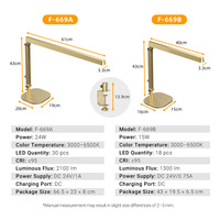 Lampe de bureau LED moderne pour manucure, artisanat, peinture, réparation, avec lentille optique à intensité variable, fabricant OEM ODM
