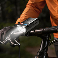 Lampes de vélo à LED, phare avant de vélo, affichage de la puissance, VTT, montagne, étanche, USB, lampe avant de vélo à LED
