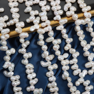 Nước ngọt tự nhiên Ngọc Trai Chuỗi 50 miếng 38cm Chiều dài đậu phộng SanQi hình dạng không có hạt giống - Product Image 2