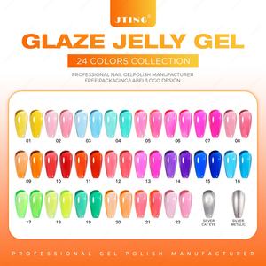 JTING - Colección de 24 Colores de Esmalte de Gel con Efecto Metálico, Ojo de Gato, Neón y Transparente - Product Image 3
