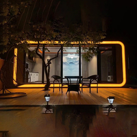 Maison de plage miniature sur mesure, norme australienne, type Apple Cabin, deux étages, préfabriquée, panneaux sandwich, isolée thermiquement, étanche, construction rapide