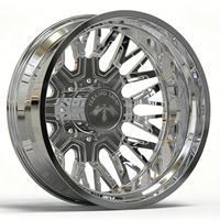 Jantes forgées polies personnalisées SL 22X8.25 26X8.25 pour roues arrière doubles avec enjoliveurs flottants 10X285.75 8X200 pour GMC Sierra 3500HD