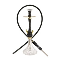 Ensemble Chicha Personnalisable en Alliage d'Aluminium et Résine, 60 cm, pour Bar à Chicha et Lounge, Vente en Gros Usine