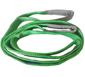 1-10 Ton PE Flat Webbing Sling Sabuk Angkat Kode Warna Sabuk Angkat Sling 6M Datar Dikepang Lifting Sling