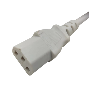 สายไฟต่อพ่วงปลั๊กบราซิล 3 ขา แบบ IEC C13, 10A 250V H05Z1Z1-F 3 แกน 1.0 มม.² สายต่อพ่วงไฟฟ้าแบบปลอดควัน ปราศจากฮาโลเจน สำหรับพีซี - Product Image 4