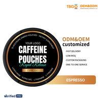 Pochettes de caféine 200 mg optimisées pour la mentalité, supplément biohacking à la L-Théanine pour l'amélioration neurologique et la productivité tout au long de la journée