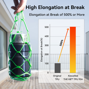 Filament KEXCELLED <span class=keywords><strong>TPU</strong></span> 95A 85A 70A <span class=keywords><strong>60A</strong></span> 64D 1,75 mm 2,85 mm Flexible Élastique Matériel d'impression 3D 40 couleurs Rouleau de 1 kg 5 kg - Product Image 4