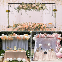 Support de table en métal doré, arche réglable pour centre de table de mariage ou de fête