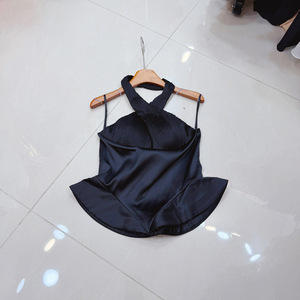 <span class=keywords><strong>Chemisier</strong></span> 2026 avec ceinture, effet amincissant et sculptant la taille, bordure à volants, moelleux, dos nu et soutien du cou - Product Image 2