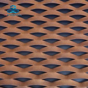 Bảo hành dài sơn tĩnh điện lưới nhôm mặt tiền Ốp Chống nắng mở rộng lưới trang trí tùy chỉnh cắt Kỹ thuật hàn - Product Image 5