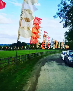 Banderas de Festival de Alta Calidad, Banderas de Satén Personalizadas de <span class=keywords><strong>Bali</strong></span> con Asta para Actividades al Aire Libre - Product Image 3