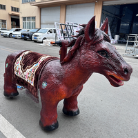 Cheval et dinosaure animatroniques électriques télécommandés pour l'extérieur et l'intérieur, à chevaucher sur scooter, pour centres commerciaux et parcs d'attractions