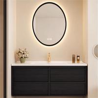 Vente directe usine : Meuble de salle de bain élégant avec lavabo, armoire blanche pour buanderie, meuble moderne en céramique