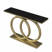 Nouvelle table console en marbre mince et minimaliste moderne pour porche et couloir dans les hôtels