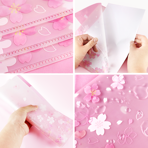 Özelleştirilmiş pembe <span class=keywords><strong>A4</strong></span> klasör dayanıklı PP malzeme dosyalama ürünleri için çok renkli seçenek okul malzemeleri - Product Image 2