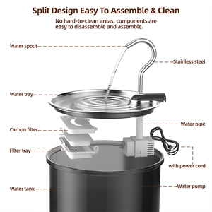 <span class=keywords><strong>Fontaine</strong></span> <span class=keywords><strong>à</strong></span> <span class=keywords><strong>eau</strong></span> pour chat de <span class=keywords><strong>3</strong></span>,2 L, <span class=keywords><strong>fontaine</strong></span> <span class=keywords><strong>à</strong></span> <span class=keywords><strong>eau</strong></span> pour animaux de compagnie, distributeur d'<span class=keywords><strong>eau</strong></span> pour chien en acier inoxydable, <span class=keywords><strong>fontaine</strong></span> automatique pour chat avec fenêtre de niveau pour chats - Product Image 5