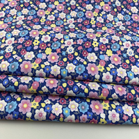 Tissu sergé 100 % coton imprimé numériquement à motifs floraux, personnalisable, idéal pour costumes, chemises et sacs pour filles – Vente chaude