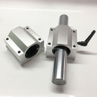 Boîte de mouvement linéaire SMA40UU de 40 mm de diamètre, glissière à billes, roulement SC40UU SC40LUU
