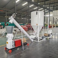 Ligne de production de granulés d'aliments pour animaux à haute efficacité, fourniture directe d'usine pour les élevages de bétail et de volailles