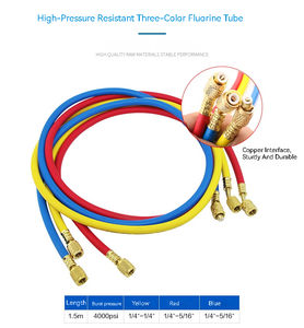 ชุดเกจวัดแรงดันแบบฟลูออริเนตและชุดเครื่องมือบานท่อ CT-8A สำหรับงานระบบปรับอากาศและเครื่องทำความเย็น HVAC เครื่องมือช่าง ชุดเครื่องมืออื่นๆ - Product Image 4